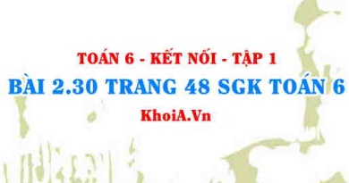 Bài 2.30 trang 48 SGK Toán 6 tập 1 Kết nối tri thức